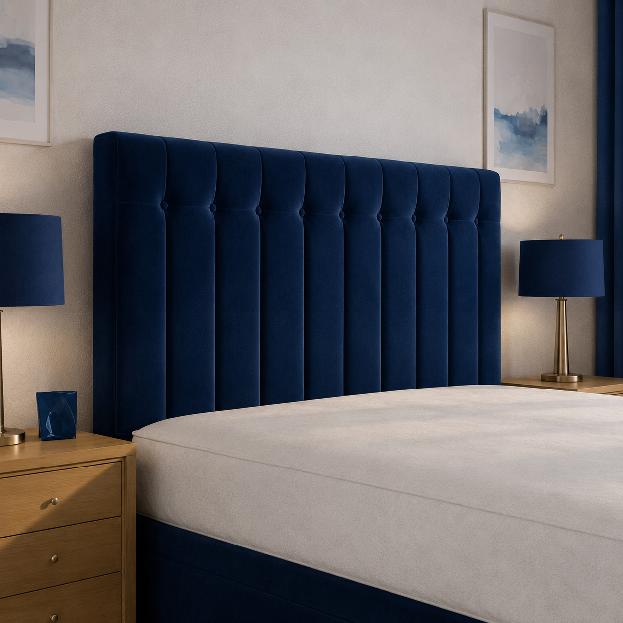 Blue Naples,Blue Plush velvet