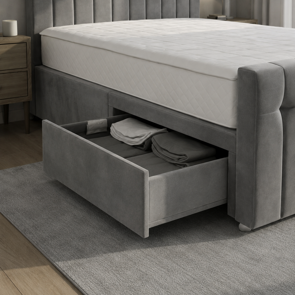 Charcoal Naples,Charcoal Plush velvet