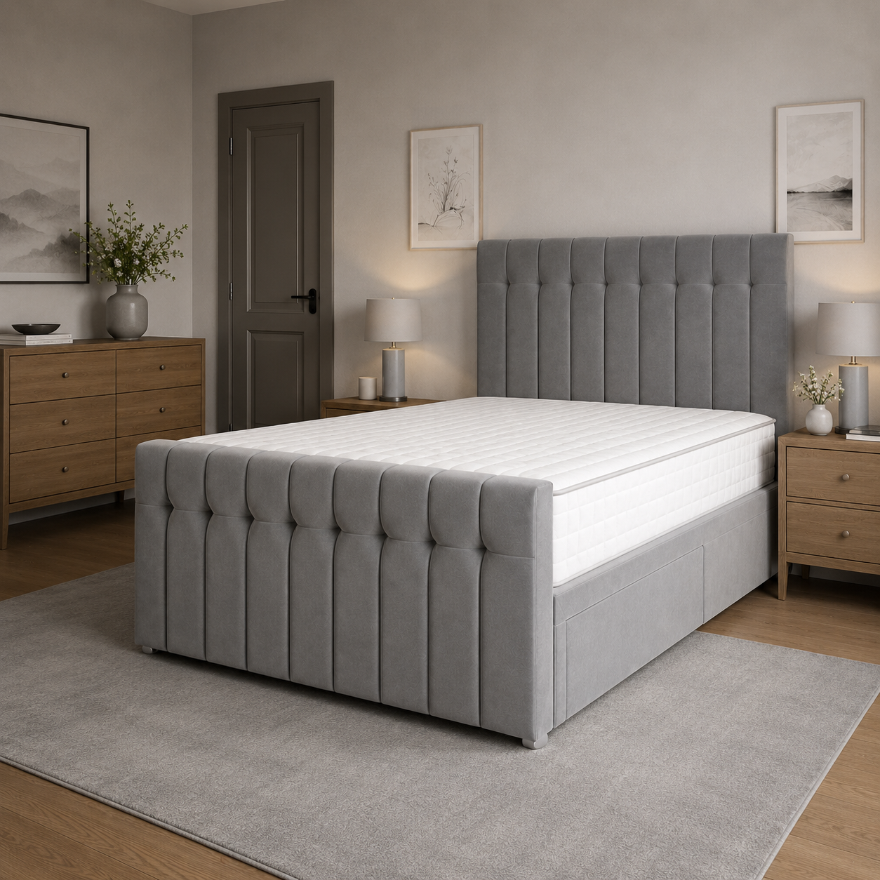 Charcoal Naples,Charcoal Plush velvet