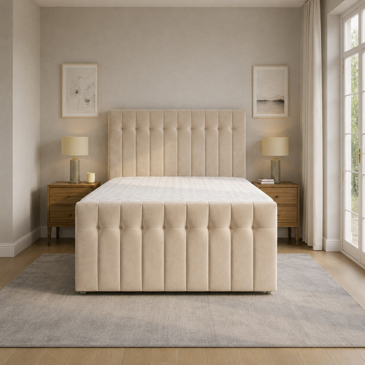 Cream Naples,Cream Plush velvet