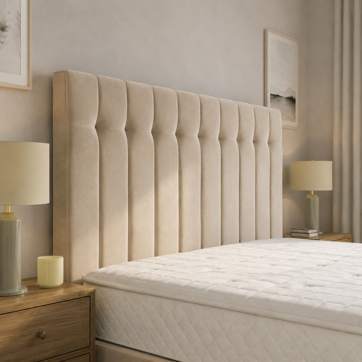 Cream Naples,Cream Plush velvet