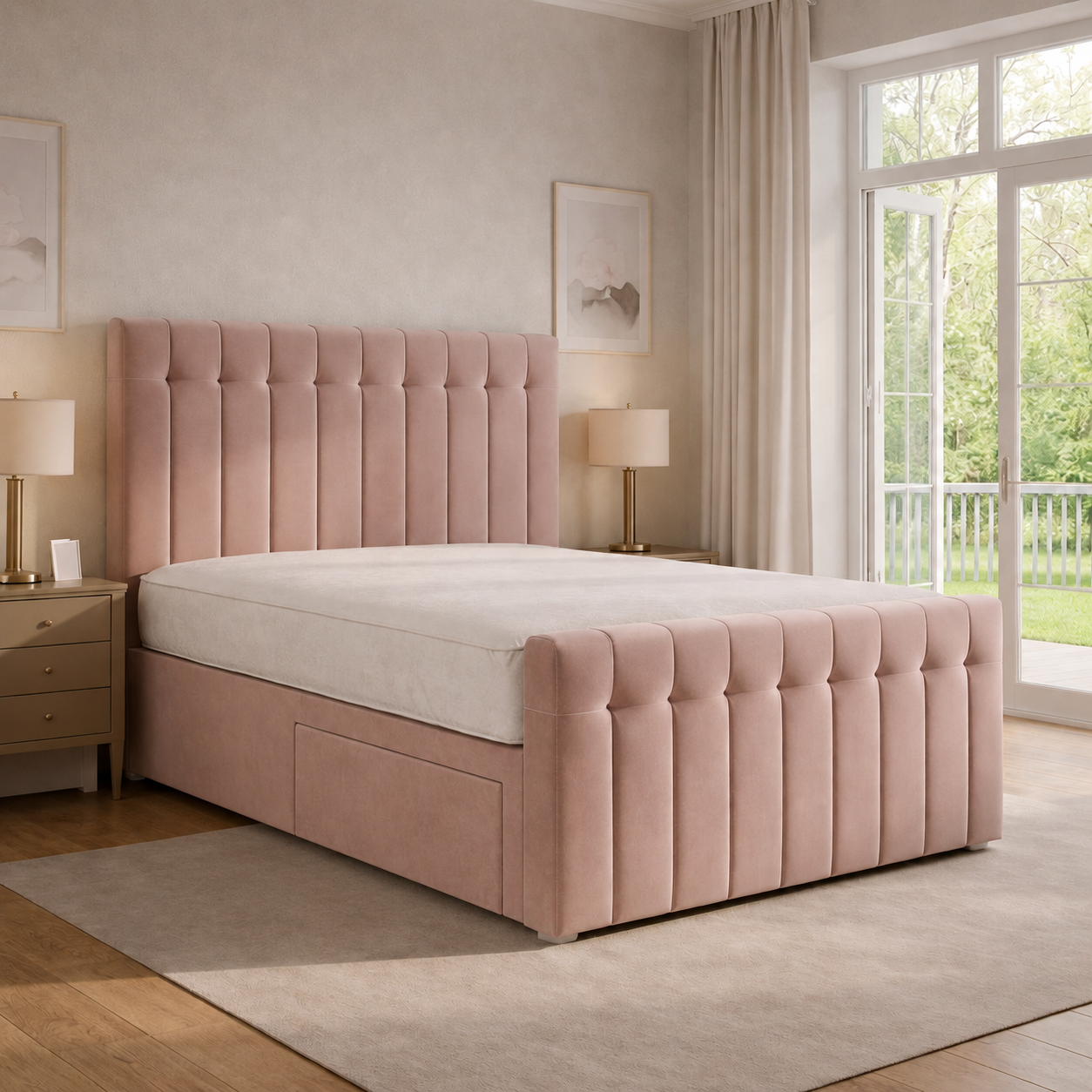 Pink Naples,Pink Plush velvet