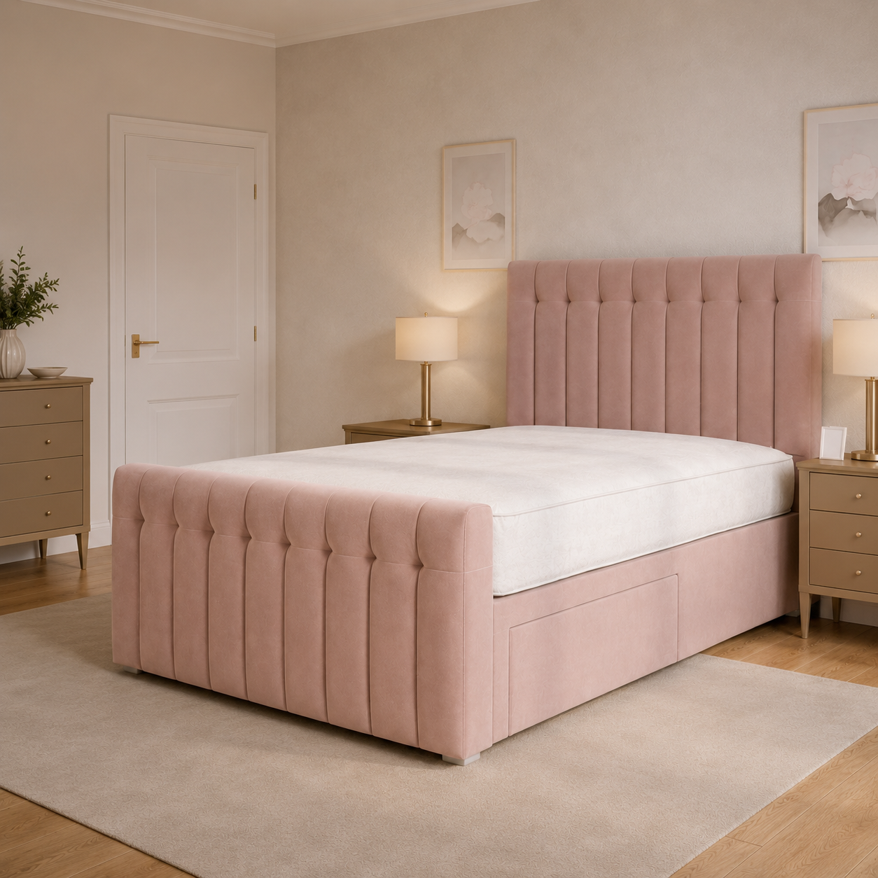 Pink Naples,Pink Plush velvet