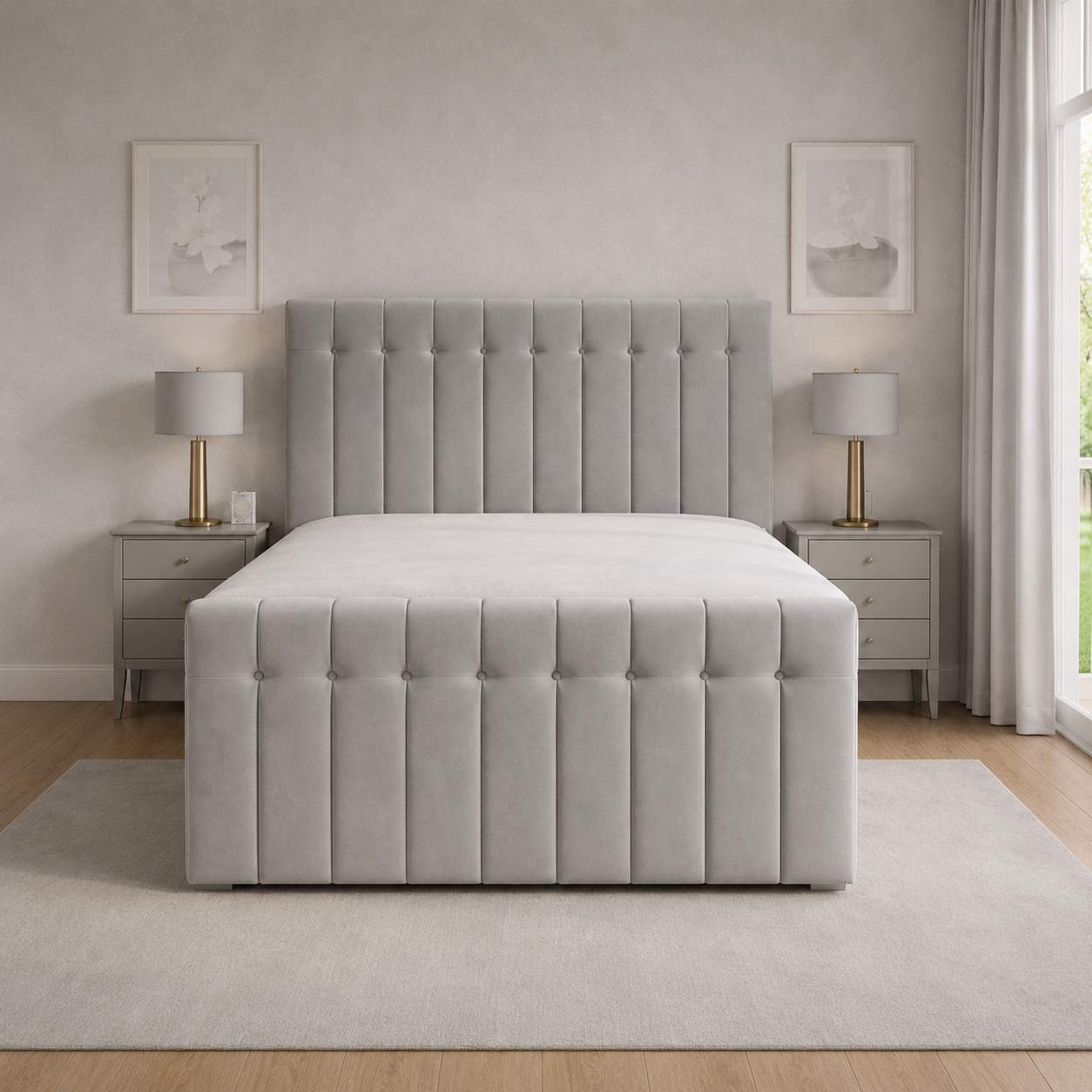 Silver Naples,Silver Plush velvet