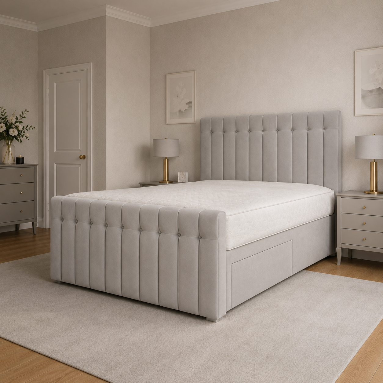 Silver Naples,Silver Plush velvet