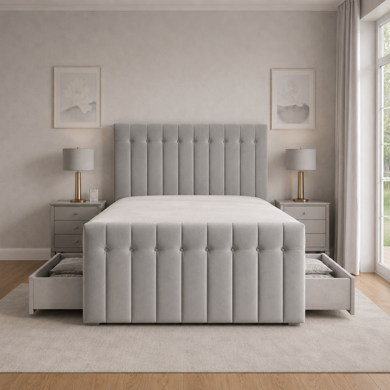 Silver Naples,Silver Plush velvet