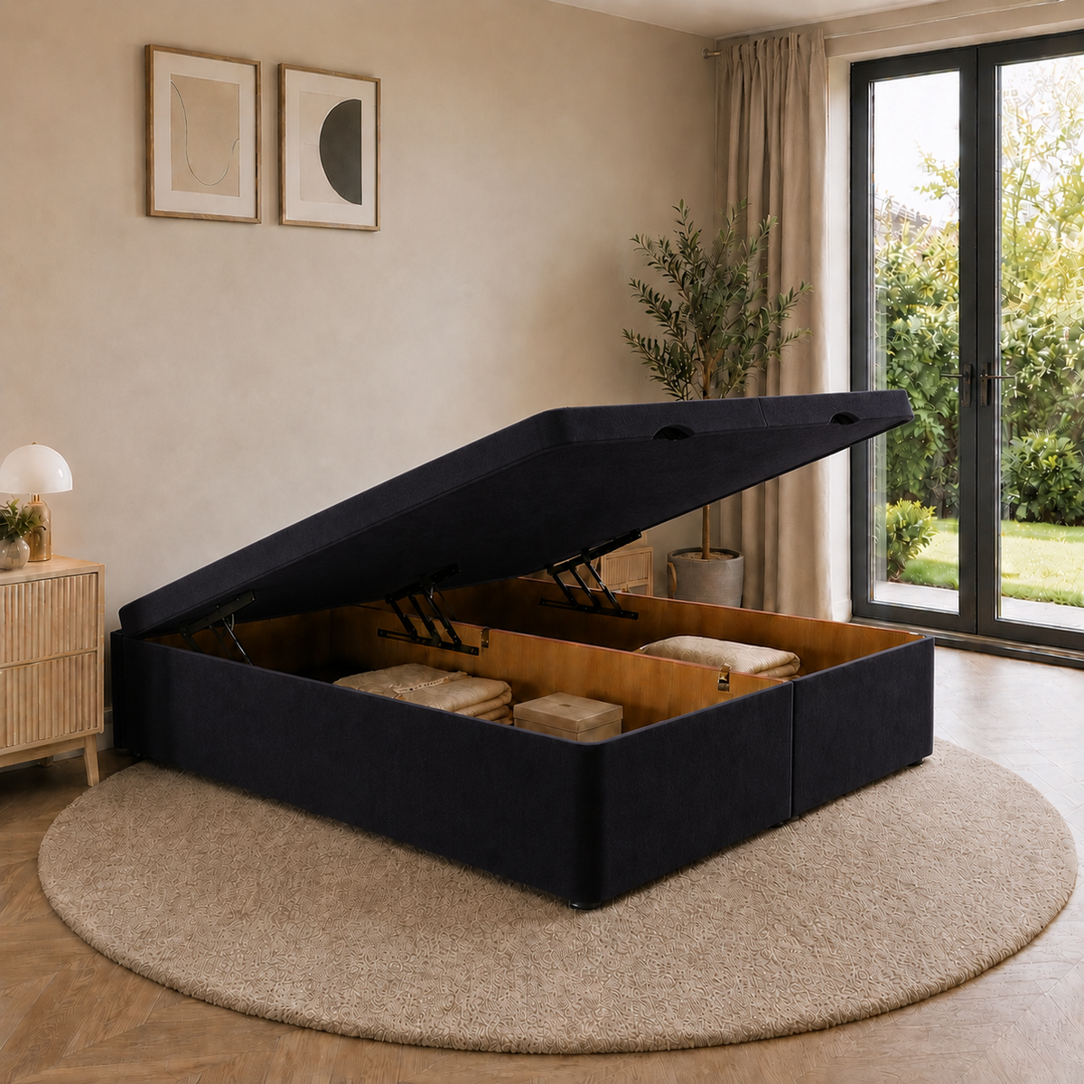 Ottoman Bed Base - Front Lift