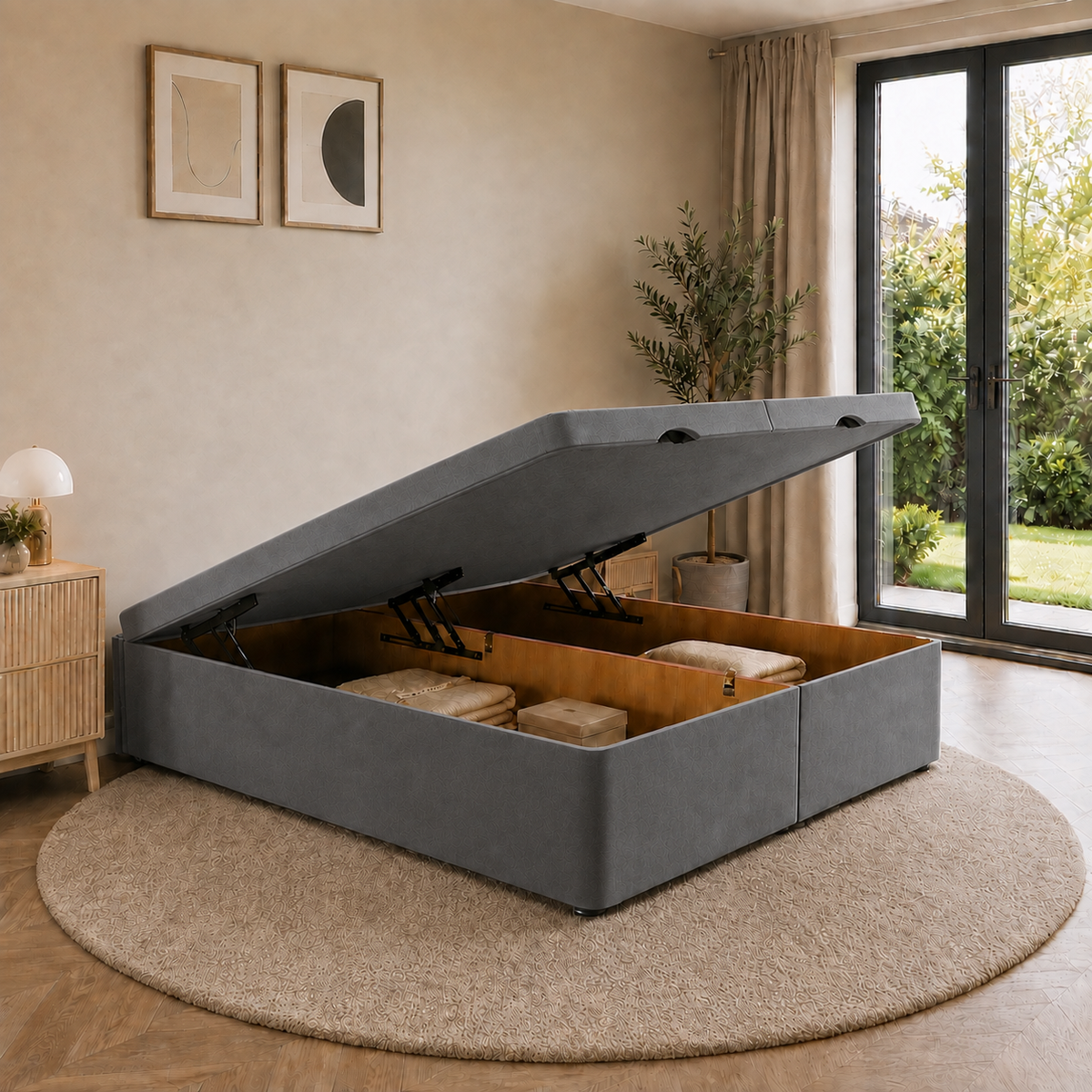 Ottoman Bed Base - Front Lift