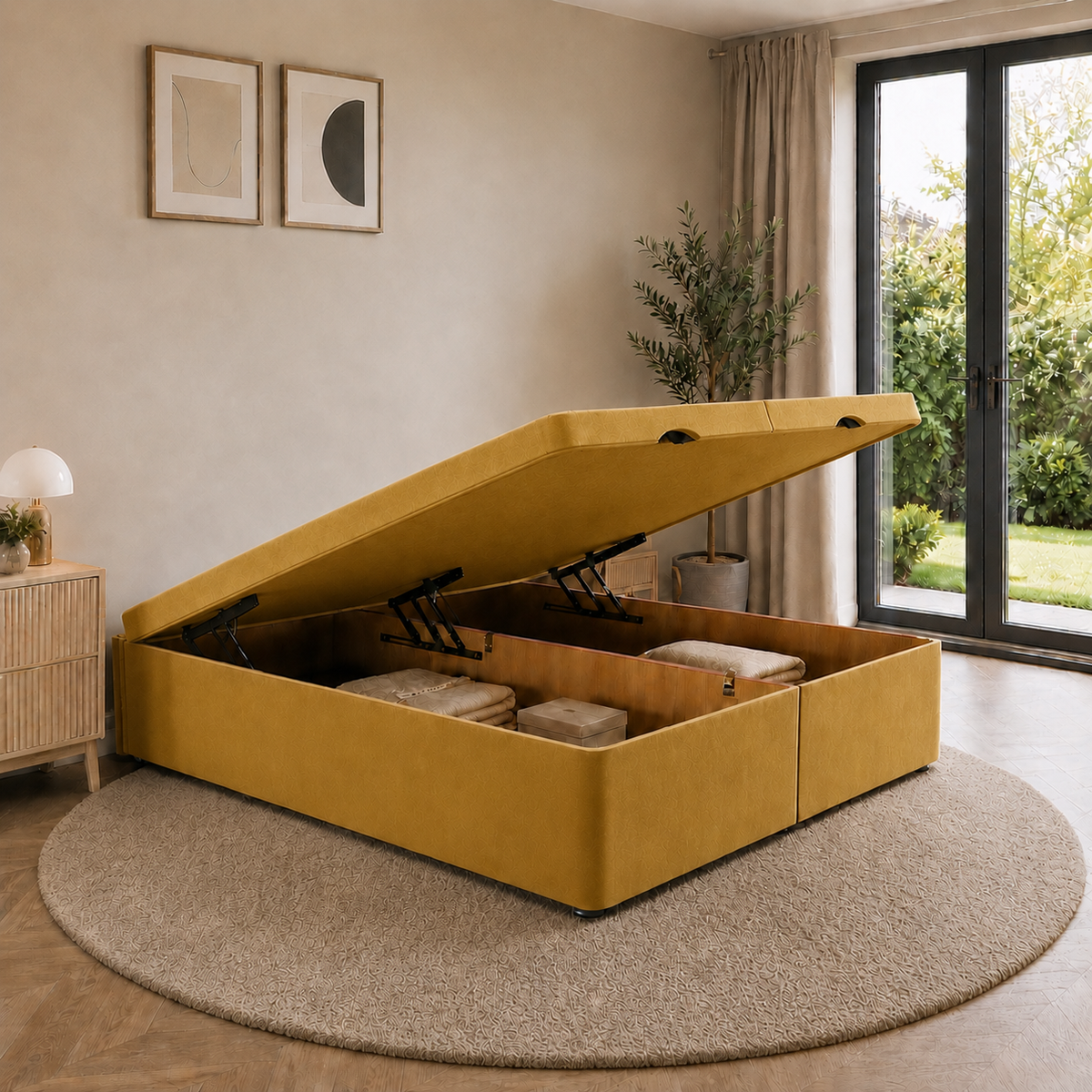 Ottoman Bed Base - Front Lift