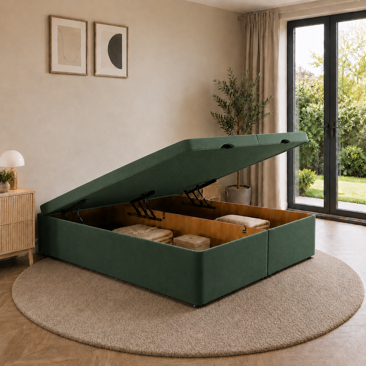 Ottoman Bed Base - Front Lift