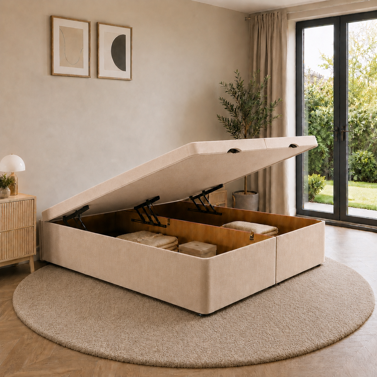 Ottoman Bed Base - Front Lift