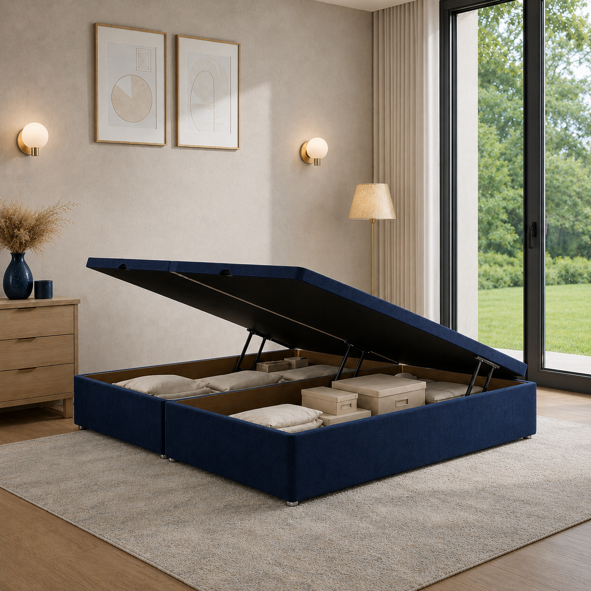 Ottoman Bed Base - Side Lift