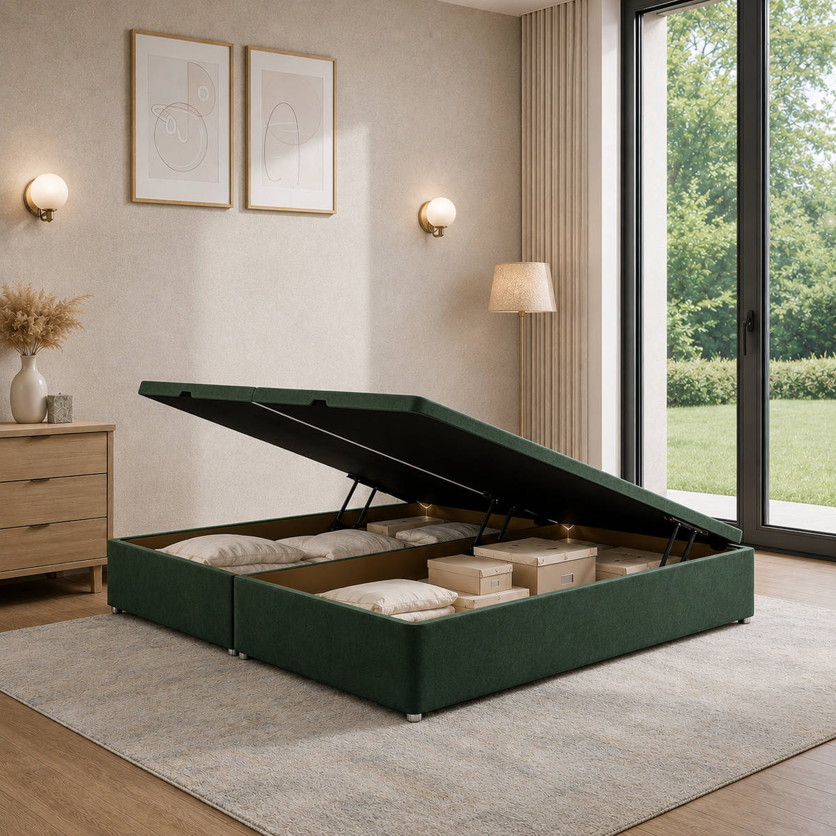 Ottoman Bed Base - Side Lift