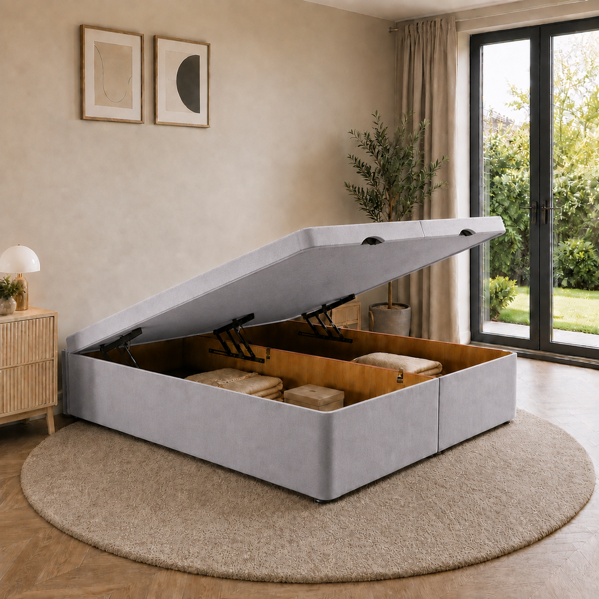Ottoman Bed Base - Front Lift