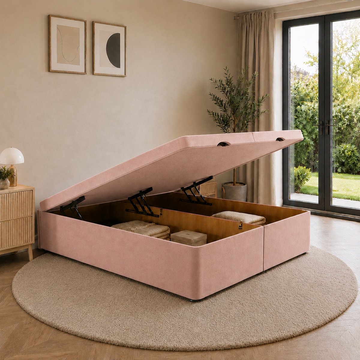 Ottoman Bed Base - Front Lift
